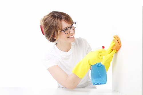 Risk assessment being completed before a deep cleaning job in Ealing