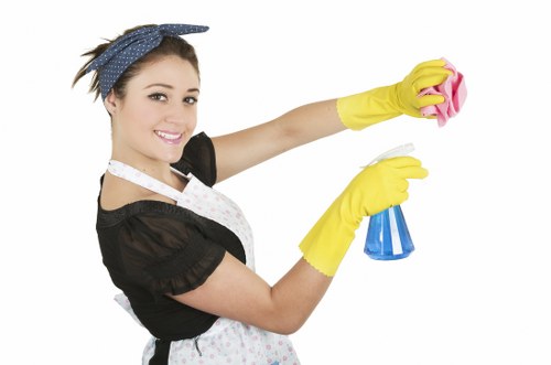 Cleaning a commercial hard floor in Ealing