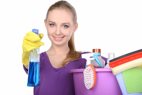 After-hours office cleaning in an Ealing business premises near commercial streets